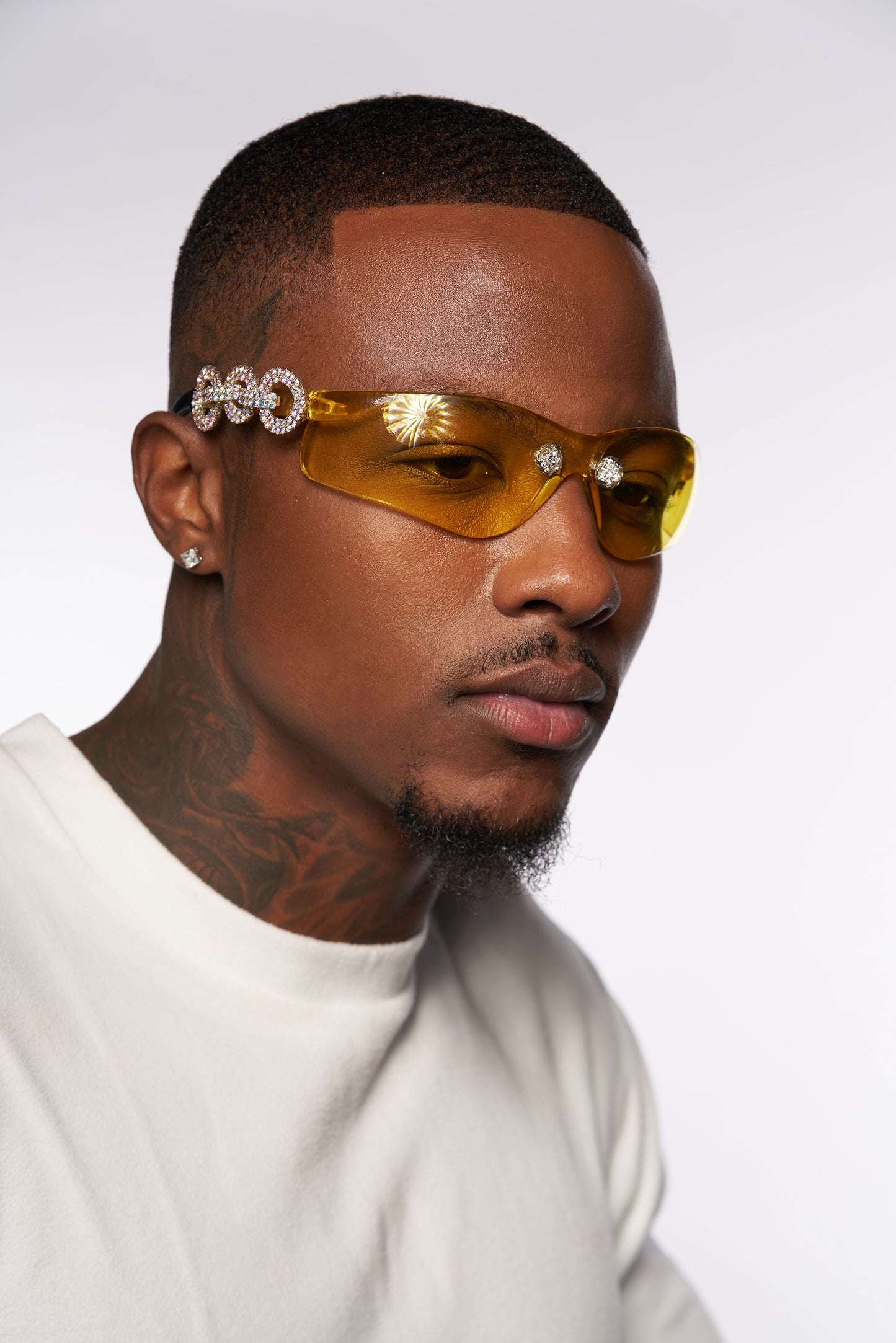 ONE IN A MILLION in Baby Blue Cali Chrome Yellow Lens SUNNIES + OPTICS Sunglasses Collection- NRODA