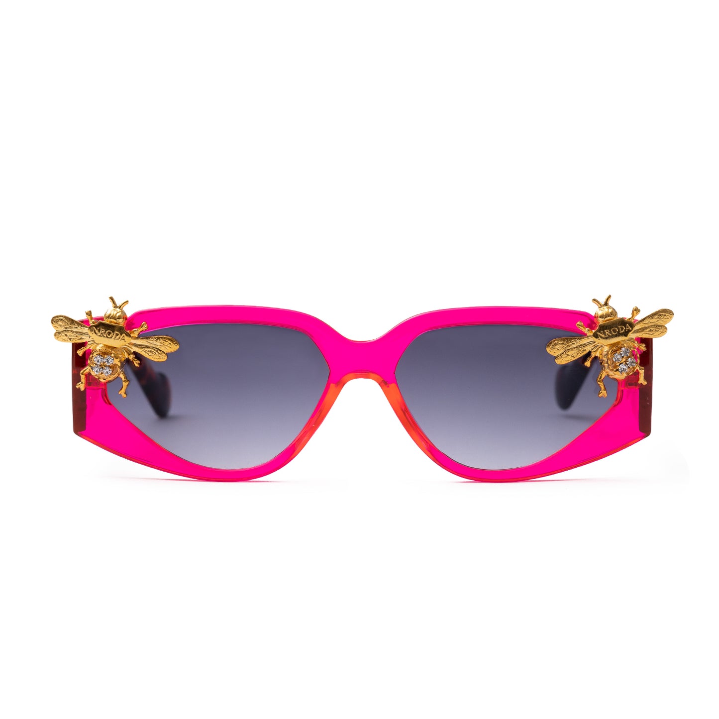Nroda Riviera Bee - Gemstone Edition Fire Rose Eyewear Sunglasses Collection, Tnemnroda man- NRODA