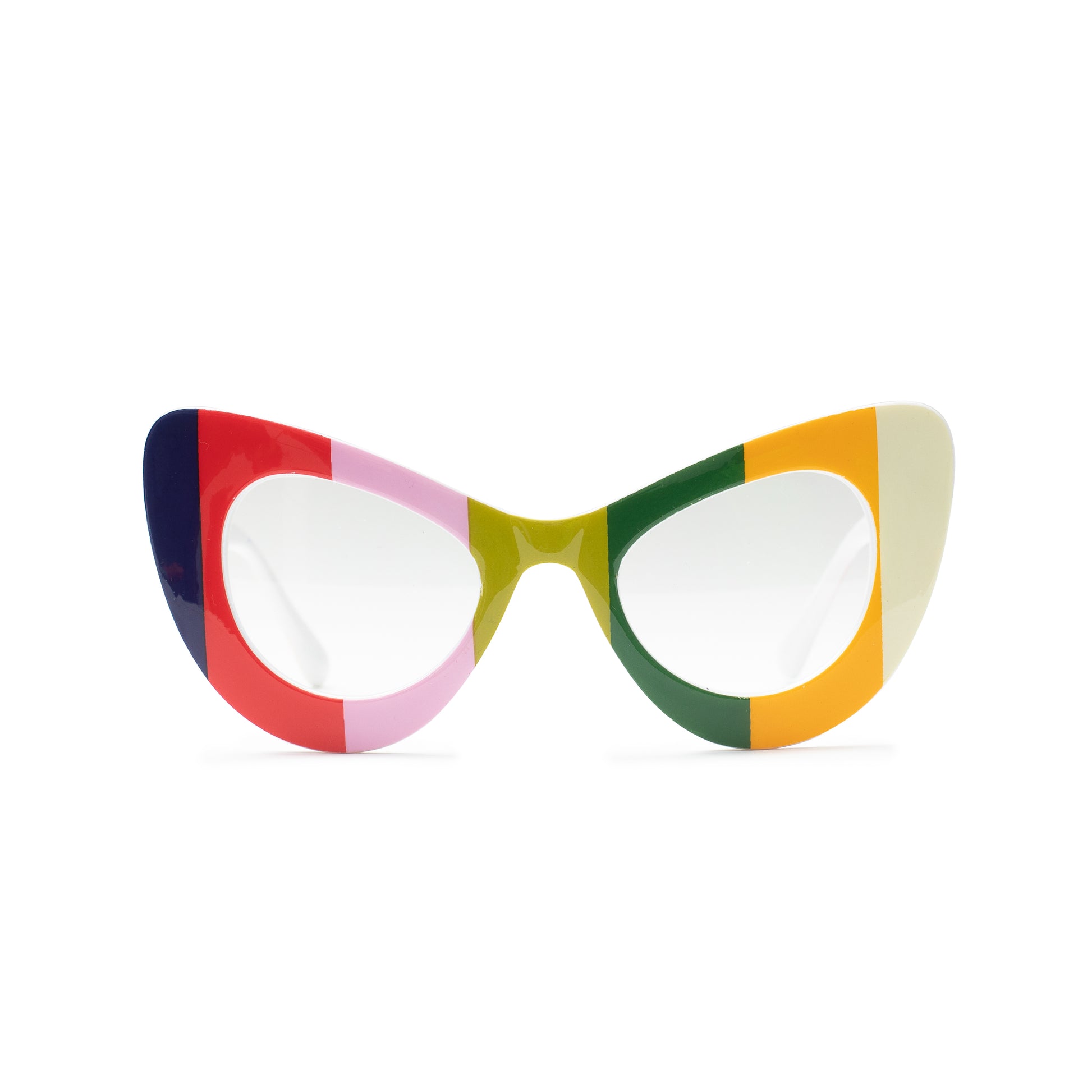All My Stripes Multi stripe print / Clear lens SUNNIES + OPTICS Sunglasses Collection, Tnemnroda man- NRODA