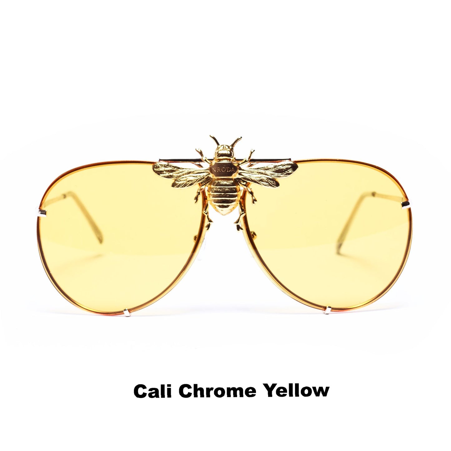 Rick Ross in I’ll Be Rich Forever Bee Sunglasses Yellow on Fox's Star Cali chrome yellow SUNNIES + OPTICS Sunglasses Collection- NRODA
