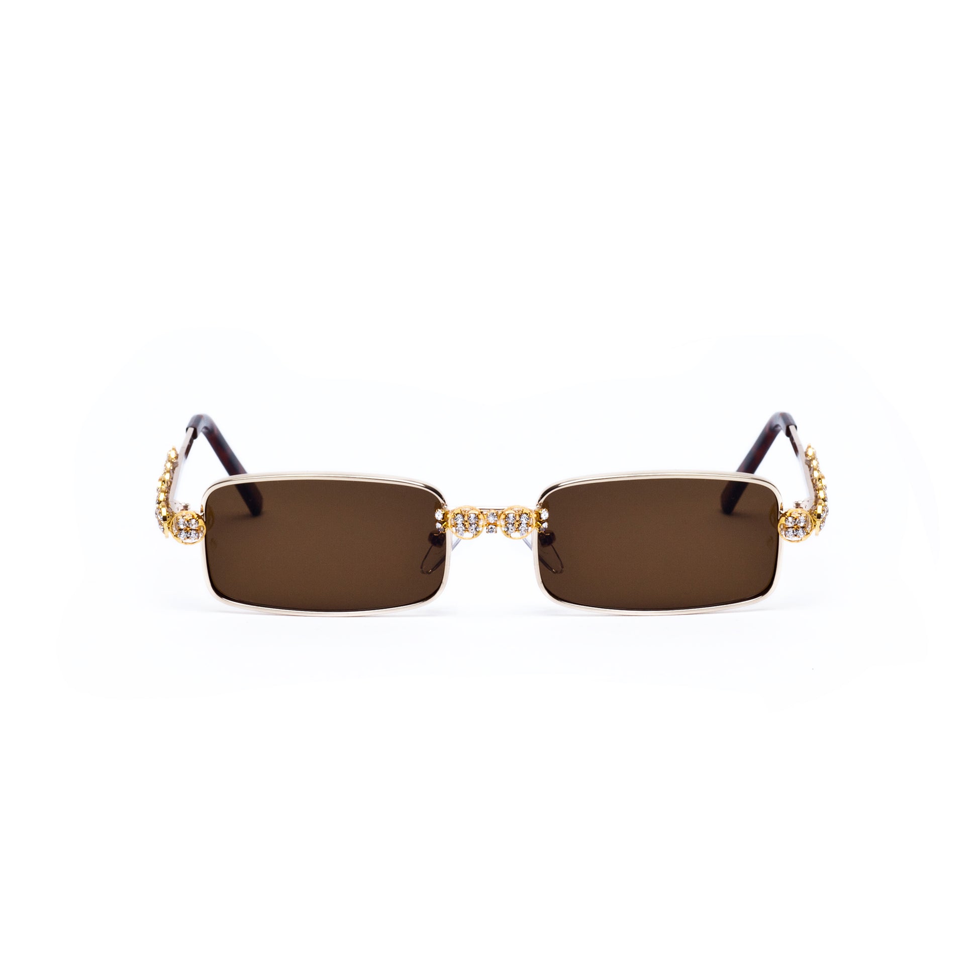 All About The Benjamins - Black Out Edition cocoa brown - gold frame/cocoa lens SUNNIES + OPTICS Sunglasses Collection- NRODA