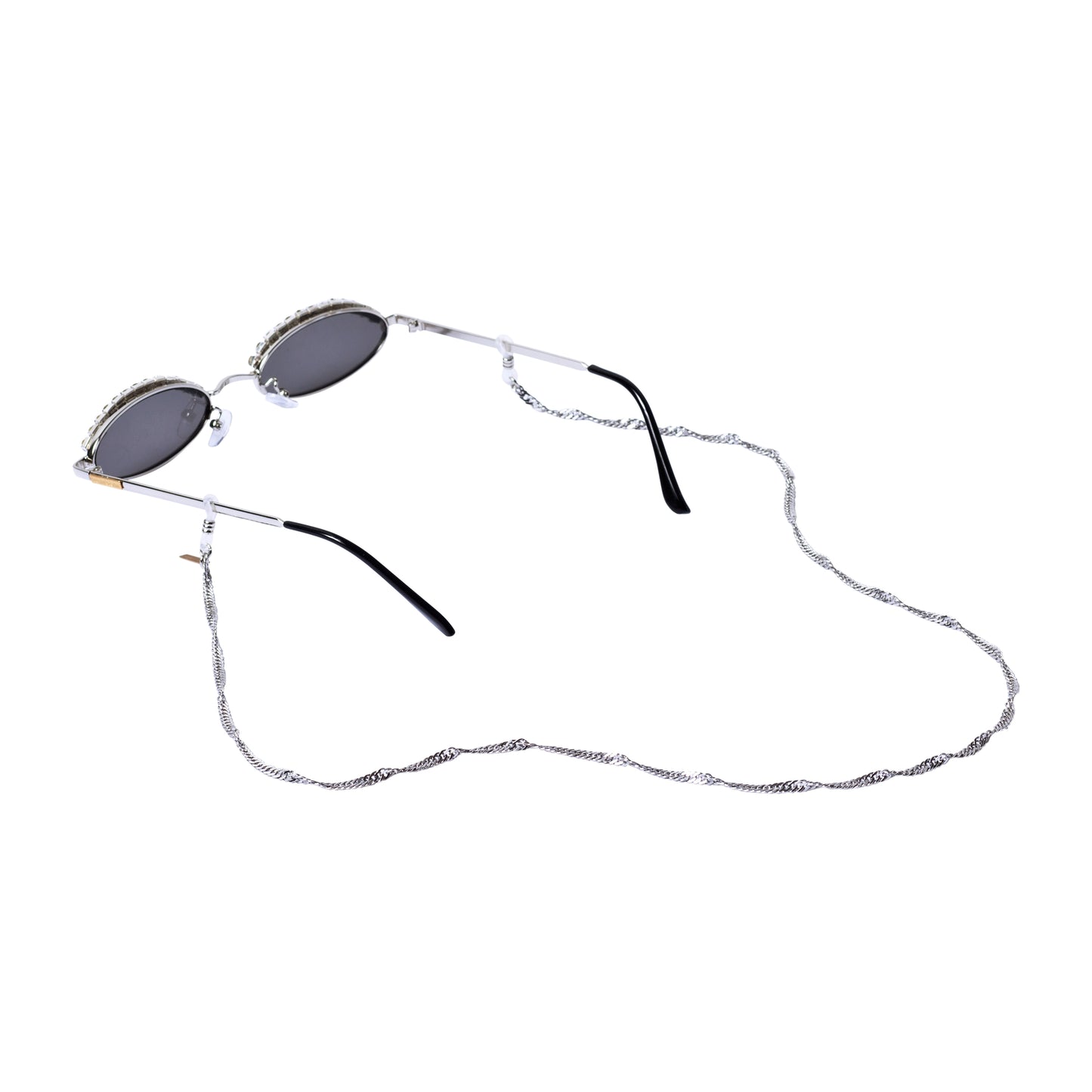 TWISTED SUNNIES CHAIN IN SILVER SUNNIES CHAIN TNEMNRODA- NRODA