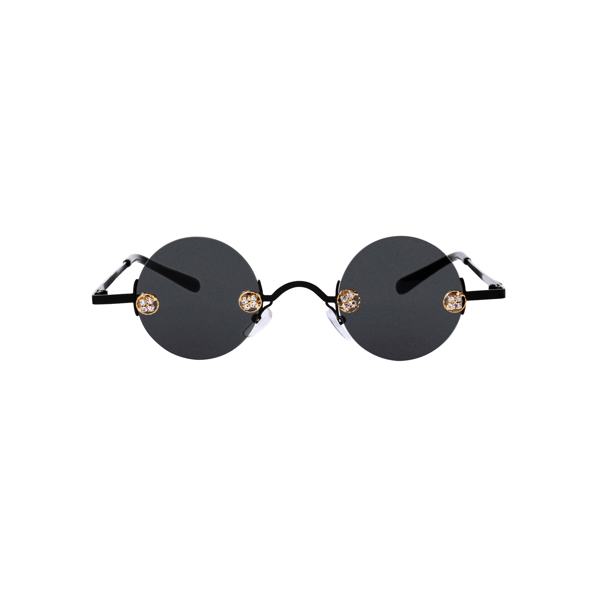 REAL DEAL Jet black SUNNIES + OPTICS Sunglasses Collection- NRODA