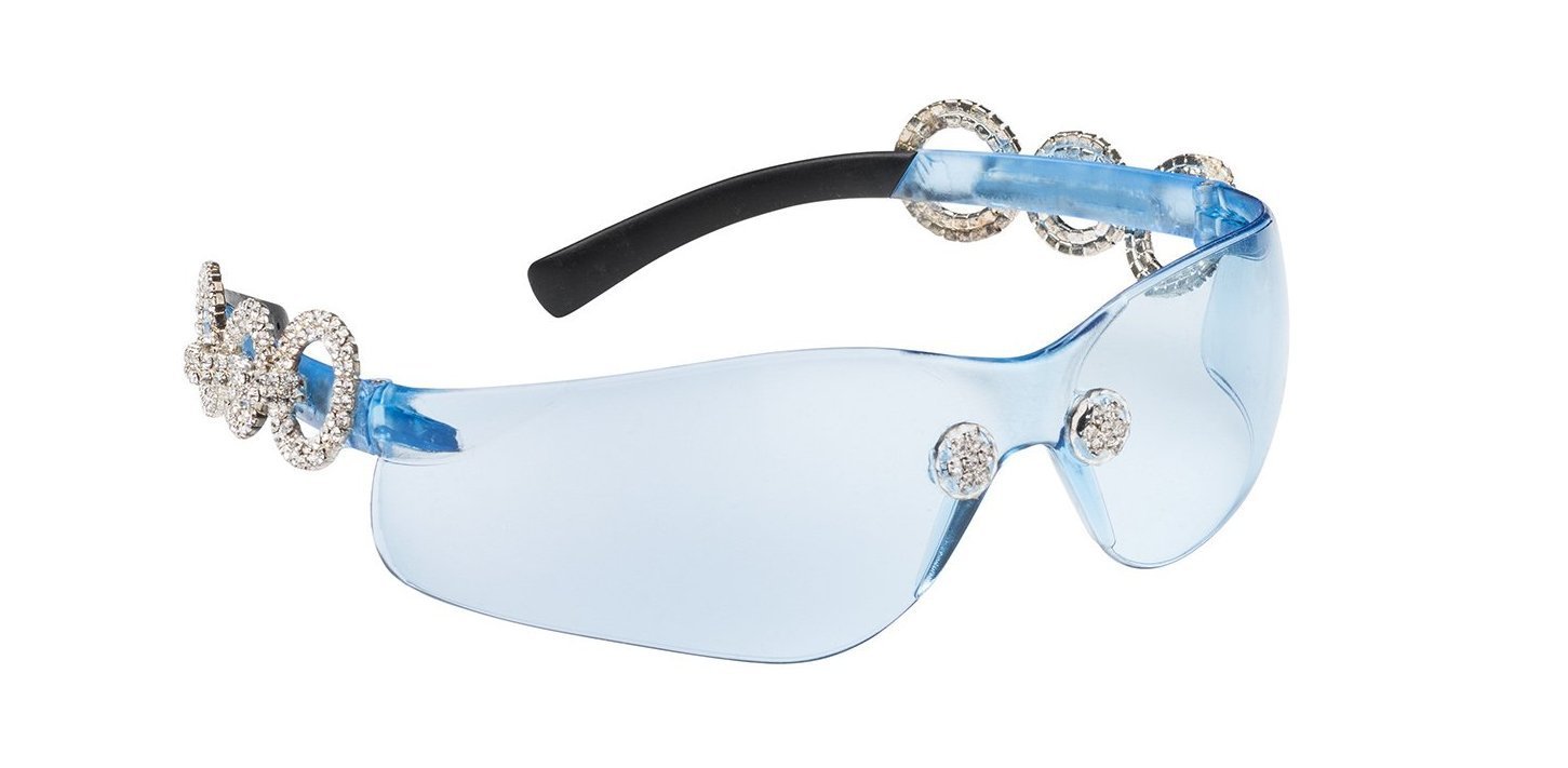ONE IN A MILLION in Crystal Clear Baby Blue Lens SUNNIES + OPTICS Sunglasses Collection- NRODA