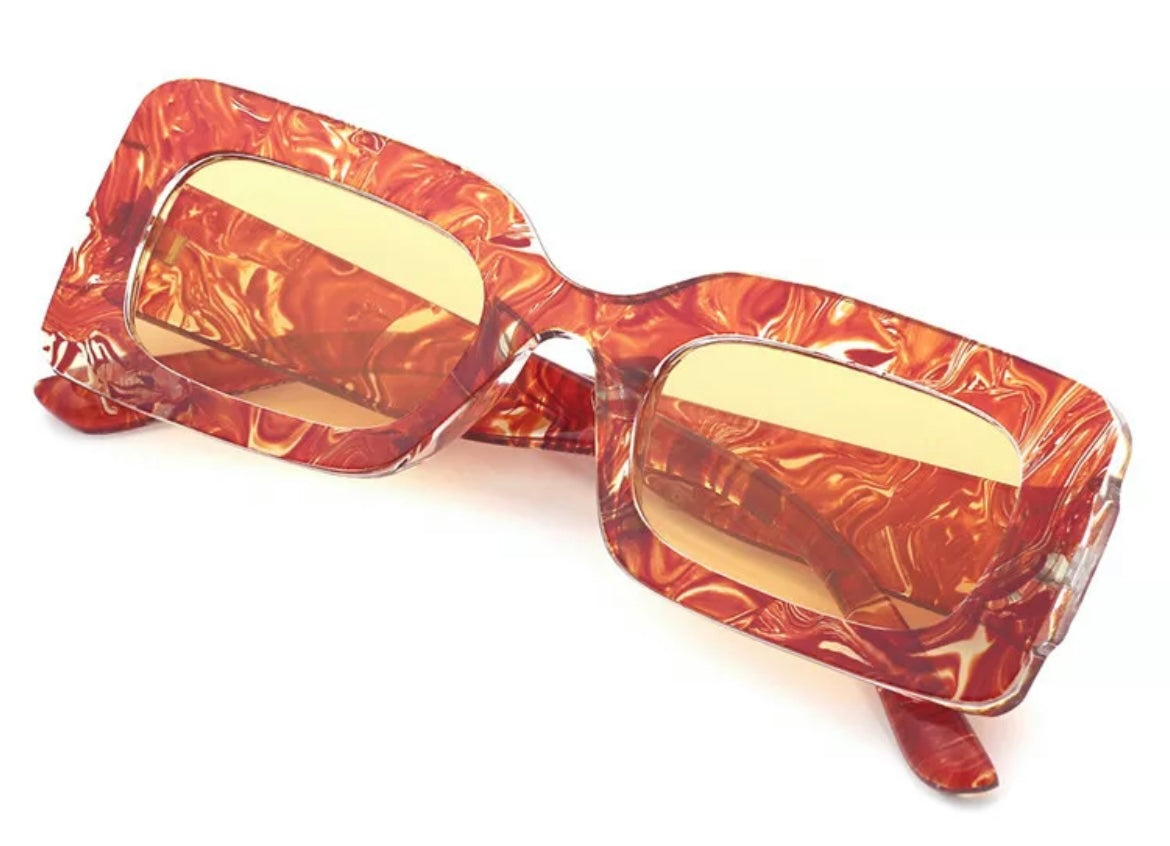 Abundance Vibes Tangerine Luxe SUNNIES + OPTICS Sunglasses Collection- NRODA