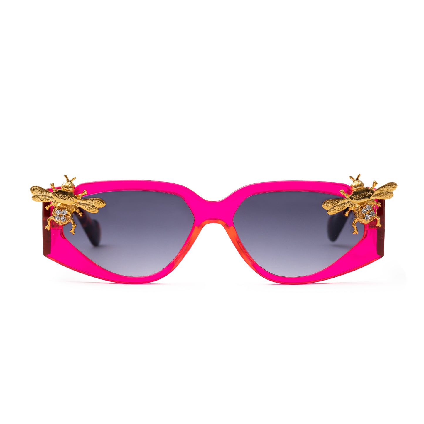 Nroda Riviera Bee - Gemstone Edition Fire Rose Eyewear Sunglasses Collection, Tnemnroda man- NRODA