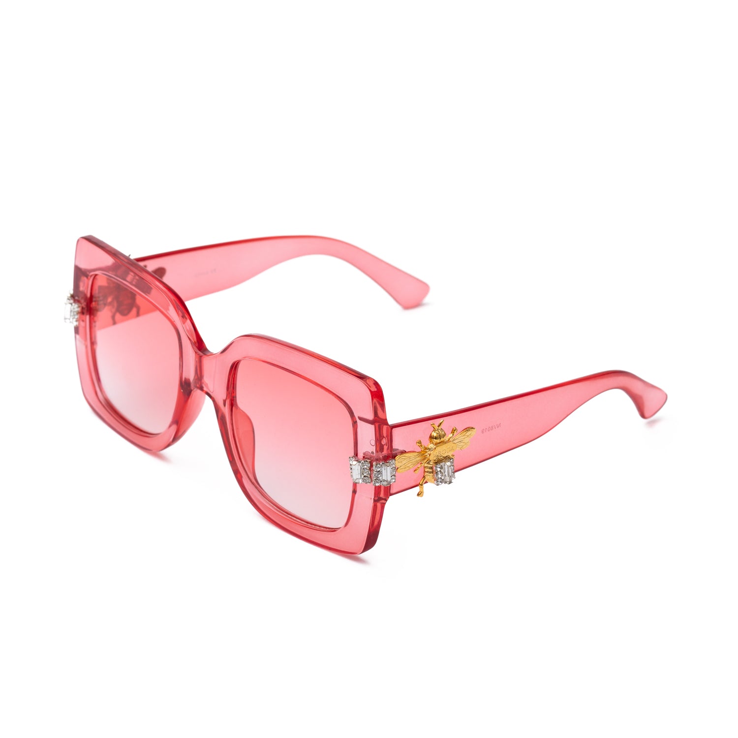 More than enough petite Cherry Red SUNNIES + OPTICS Sunglasses Collection- NRODA