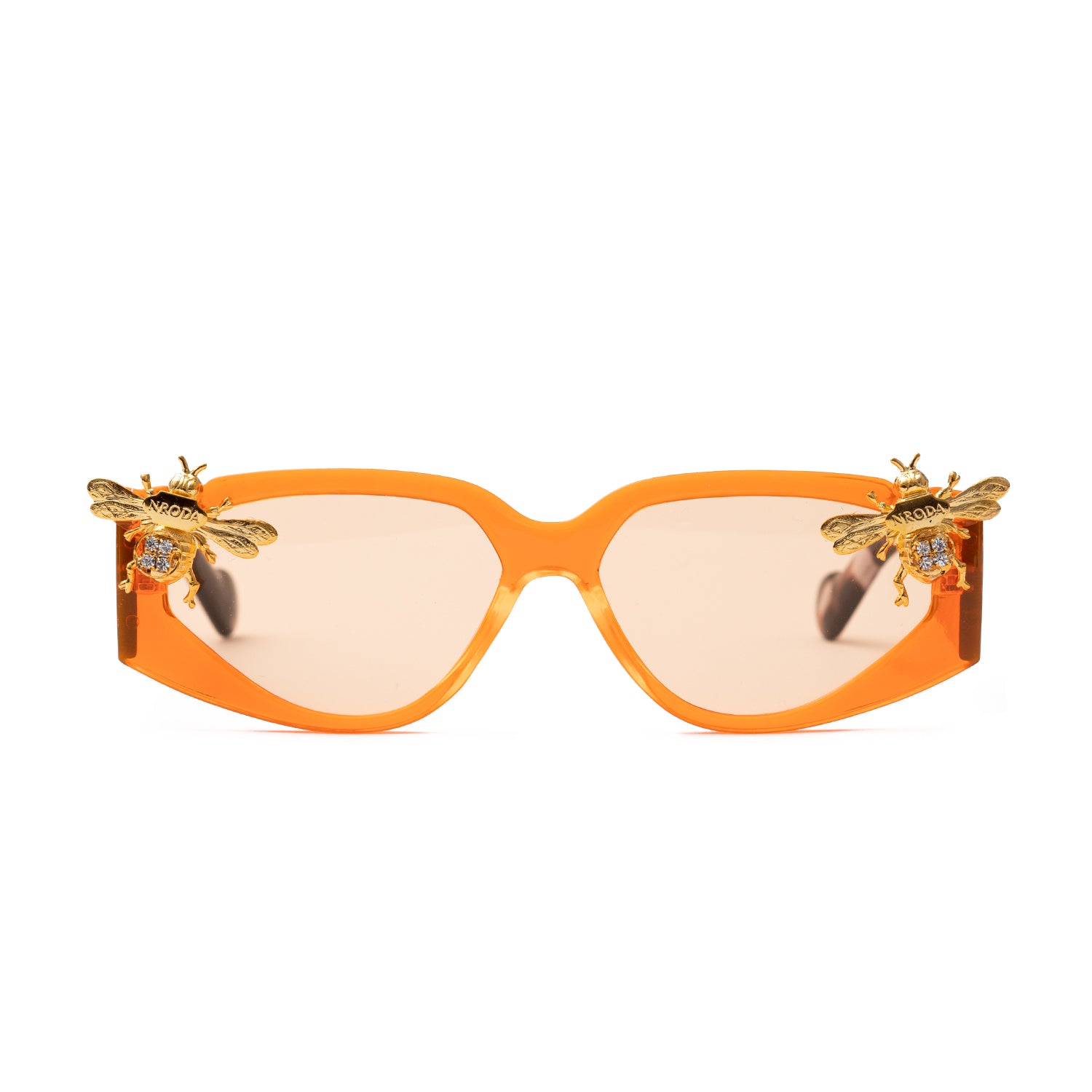 Nroda Riviera Bee - Gemstone Edition Fire Orange Eyewear Sunglasses Collection, Tnemnroda man- NRODA