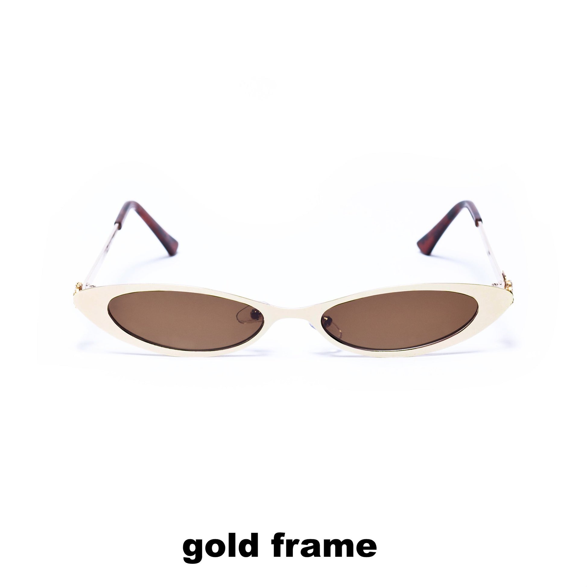 MATRIX CAT EYE white gold frame SUNNIES + OPTICS Sunglasses Collection, Tnemnroda man- NRODA