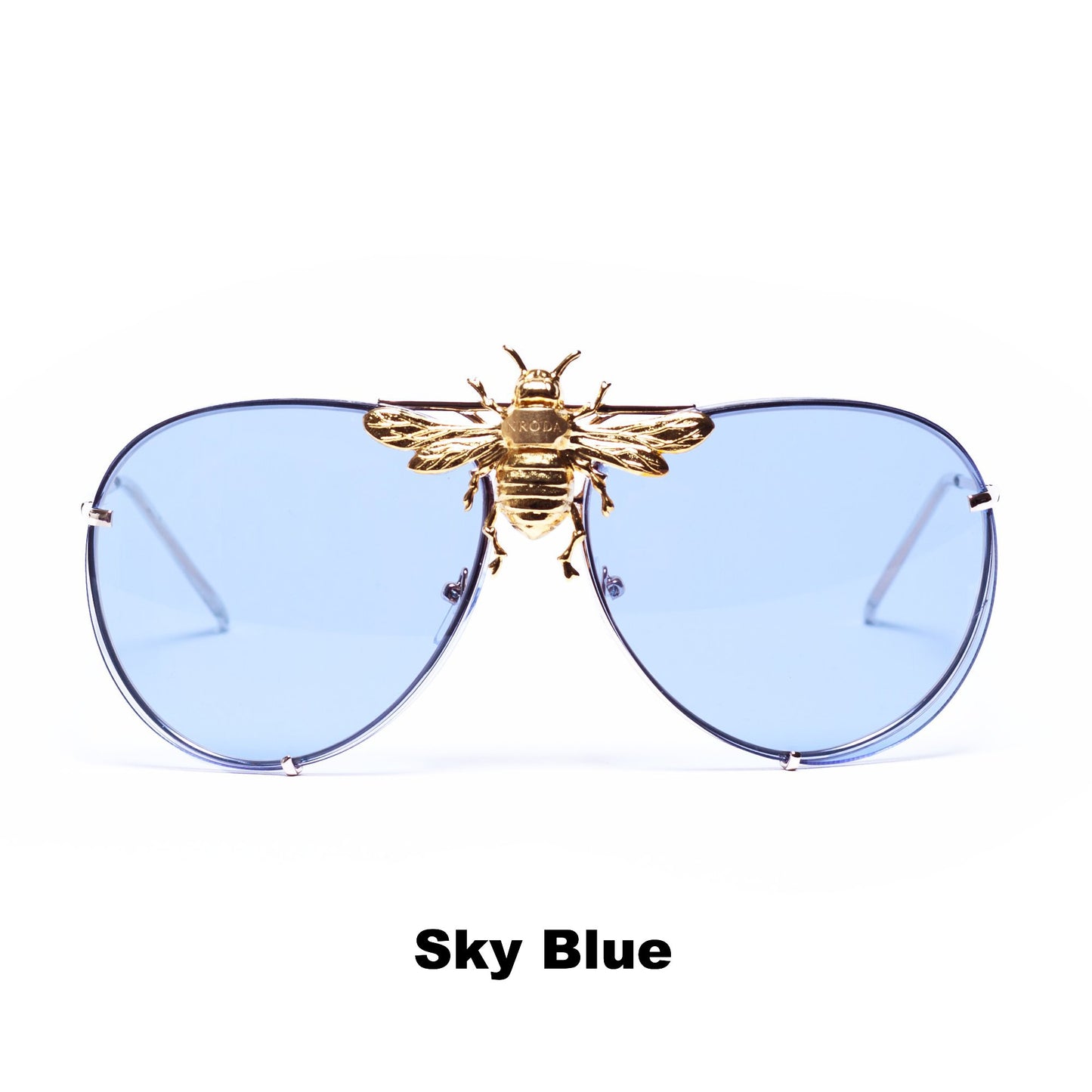 I’ll Be Rich Forever Bee Sunglasses: Primary Edition Sky blue SUNNIES + OPTICS Sunglasses Collection- NRODA