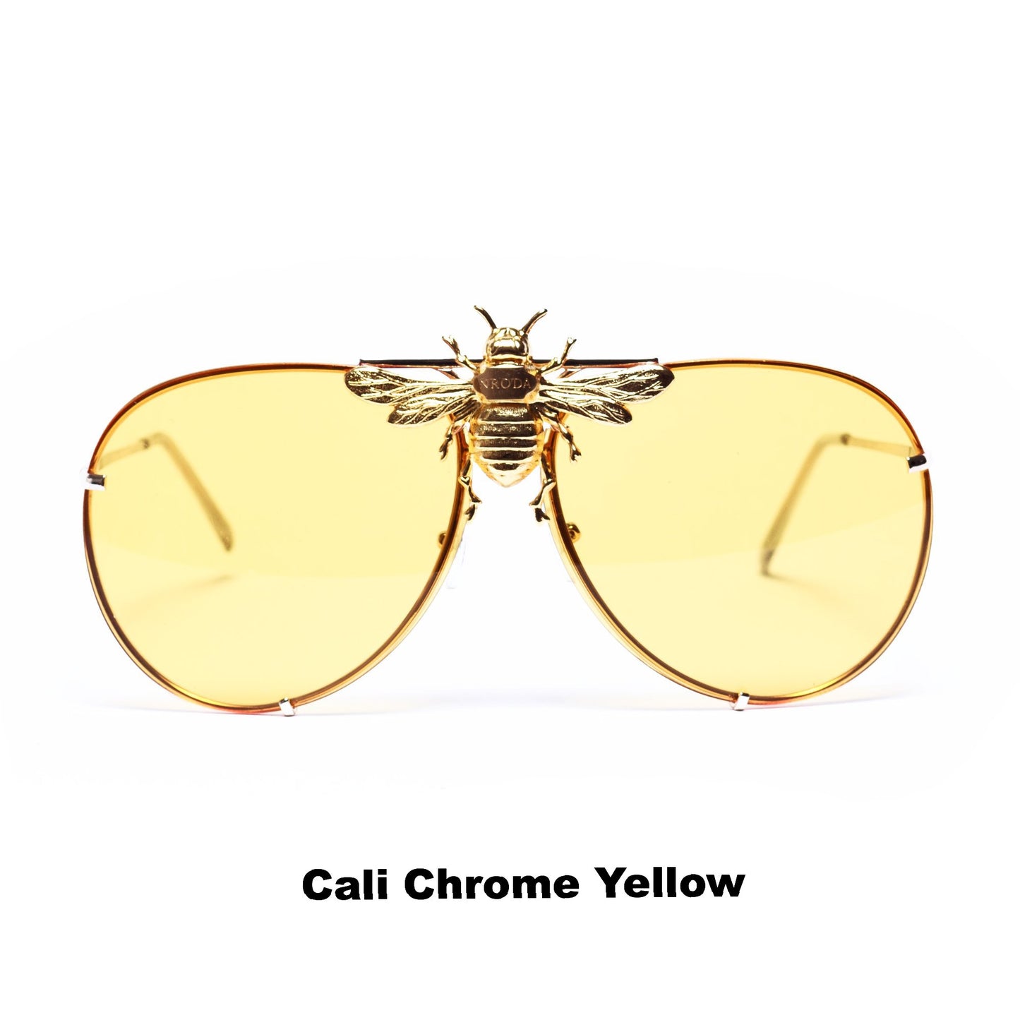 I’ll Be Rich Forever Bee Sunglasses: Primary Edition Cali chrome yellow SUNNIES + OPTICS Sunglasses Collection- NRODA