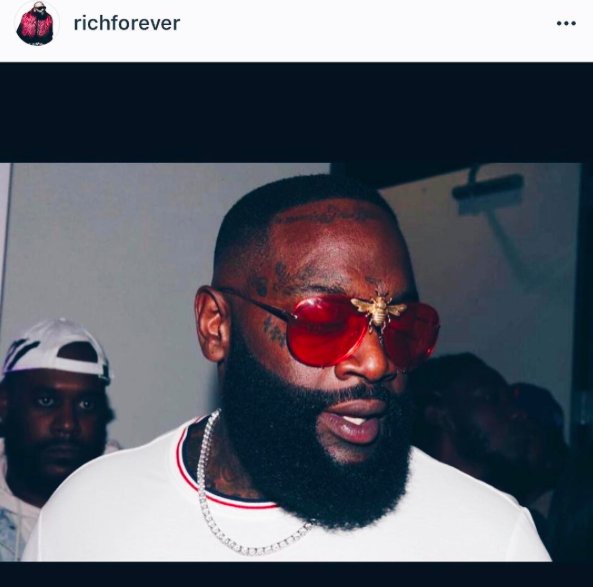 PREORDER: Rick Ross in I’ll Be Rich Forever Bee Sunglasses Rose  SUNNIES + OPTICS Sunglasses Collection- NRODA