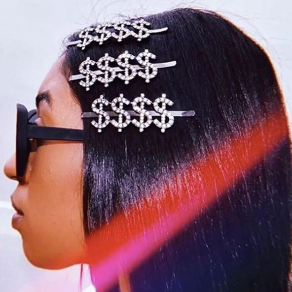 Money $$$$ Hair Crystal  Head pieces TNEMNRODAaccessories- NRODA