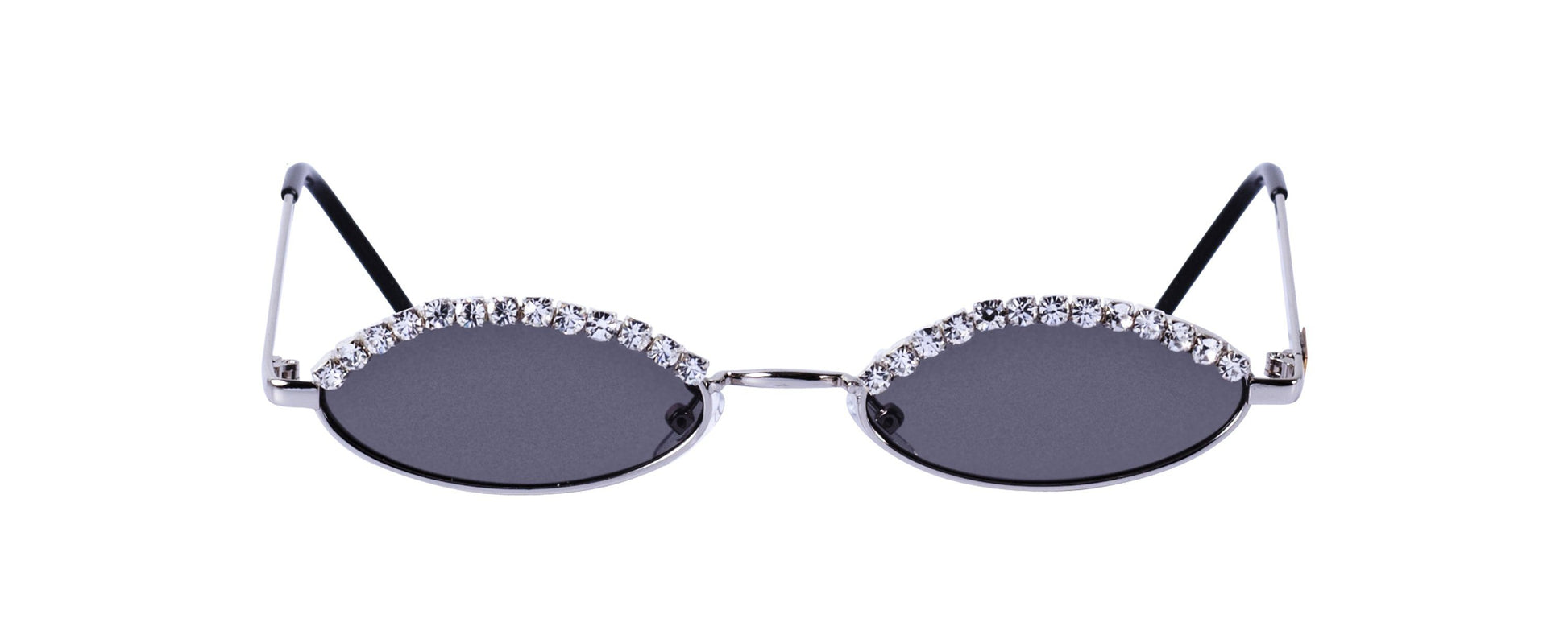 PEEPIN' YOU SUNNIES: Black Out Edition icy jet - silver frame SUNNIES + OPTICS Sunglasses Collection- NRODA